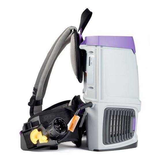 GoFit 3 3 qt. Backpack Vacuum with Two-Piece Wand and Xover Floor Tool 
