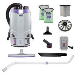 Cordless 8Ah, 6 qt. Commercial Backpack Vacuum with  Xover Multi-Surface Telescoping Wand Tool Kit