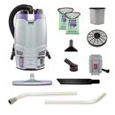 GoFit 6 Cordless 8Ah 6 qt. Backpack Vacuum with Xover Multi-Surface Two-Piece Wand Tool Kit 