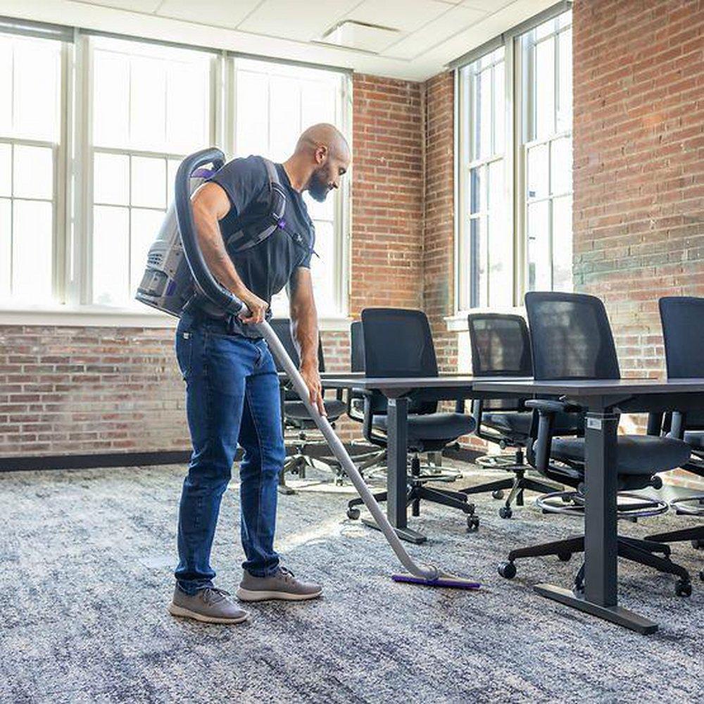 Cordless 8Ah, 6 qt. Commercial Backpack Vacuum with  Xover Multi-Surface Two-Piece Wand Tool Kit 