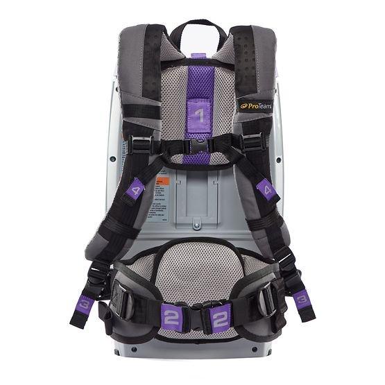 GoFit 6 Cordless 8Ah 6 qt. Backpack Vacuum with Xover Multi-Surface Two-Piece Wand Tool Kit 