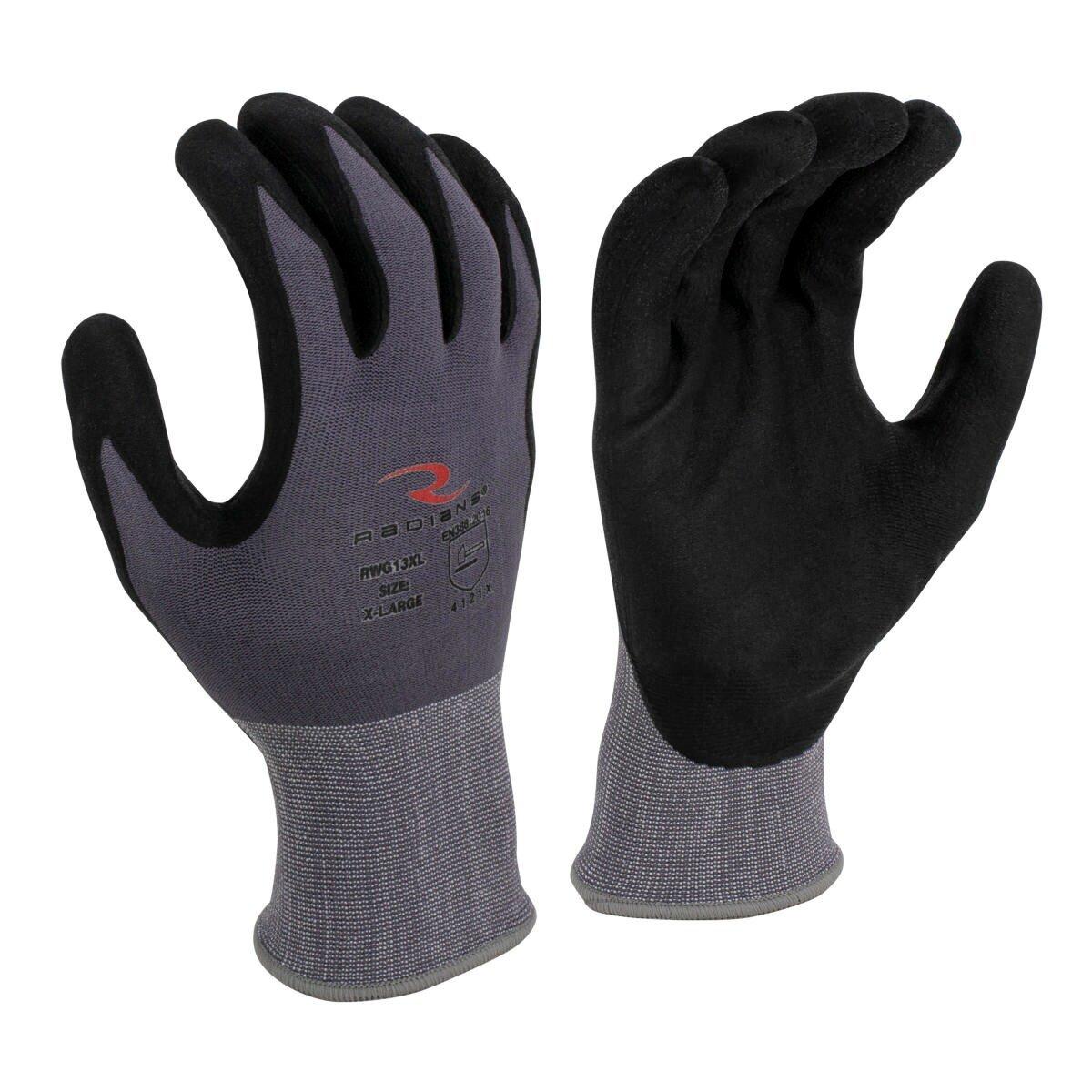15G Nylon Shell Foam Nitrile Gripper Gloves, M 