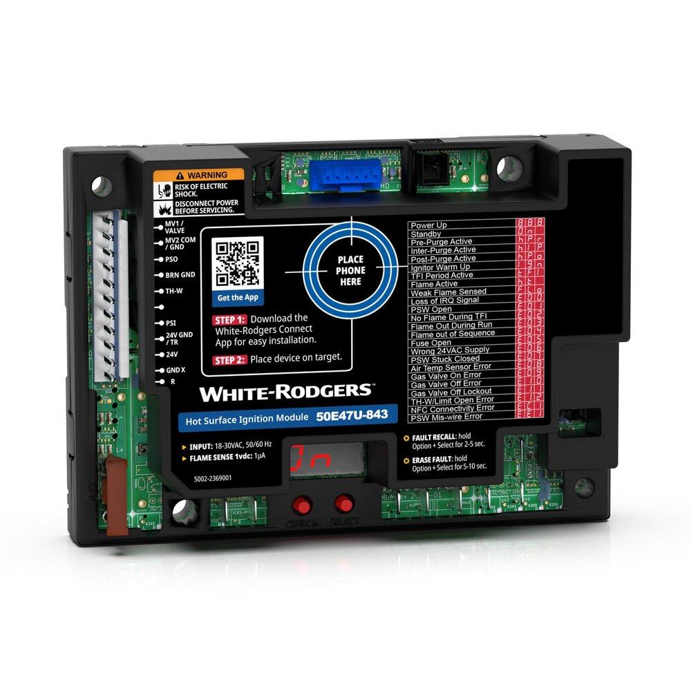 UNIVERSAL HOT SURFACE IGNITION MODULE. DESIGNED TO REPLACE 24V, 120V OR 240V NON-INTEGRATED HOT SURFACE IGNITION (HSI) MODULES IN A WIDE VARIETY OF HEATING APPLICATIONS. REPLACES HUNDREDS OF PART NUMB 