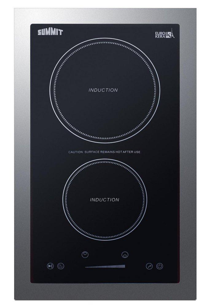13  WIDE 115V 2-ZONE INDUCTION COOKTOP CORD INCLUDED BUILT IN 2 BURNER INDUCTION GLASS COOKTOP 