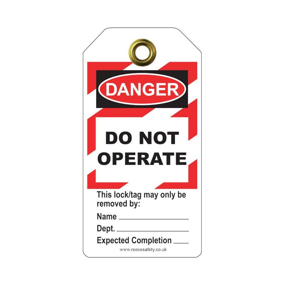 DNGR DO NOT OPERATE TOUGH TAG 10PK 