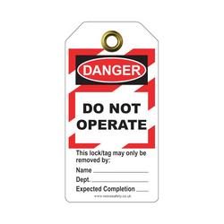 &ldquo;Do Not Operate&rdquo; Safety Tags (Pack of 10)