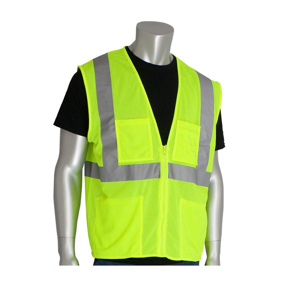 CL 2 MESH VEST 4 PCKT ZIPPE 4XL 