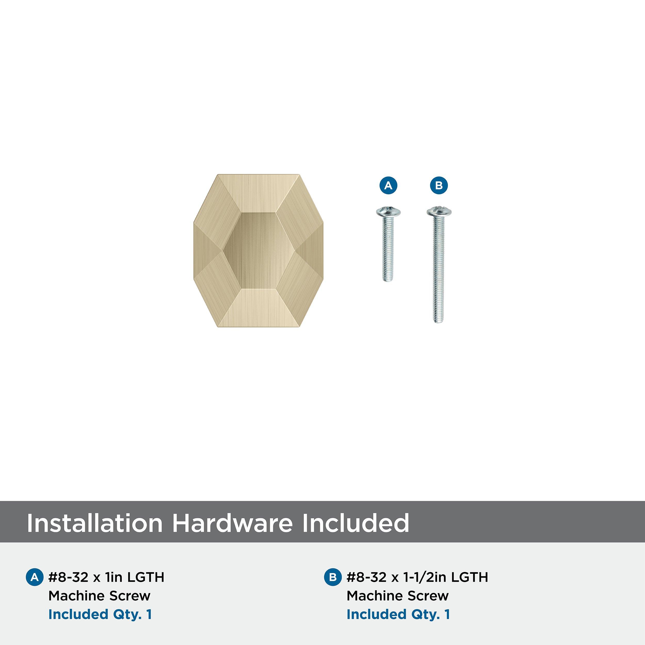 ST. VINCENT 1-5/8 INCH  41MM  LENGTH GOLDEN CHAMPAGNE CABINET KNOB GOCH 