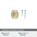 ST. VINCENT 1-5/8 INCH  41MM  LENGTH GOLDEN CHAMPAGNE CABINET KNOB GOCH 