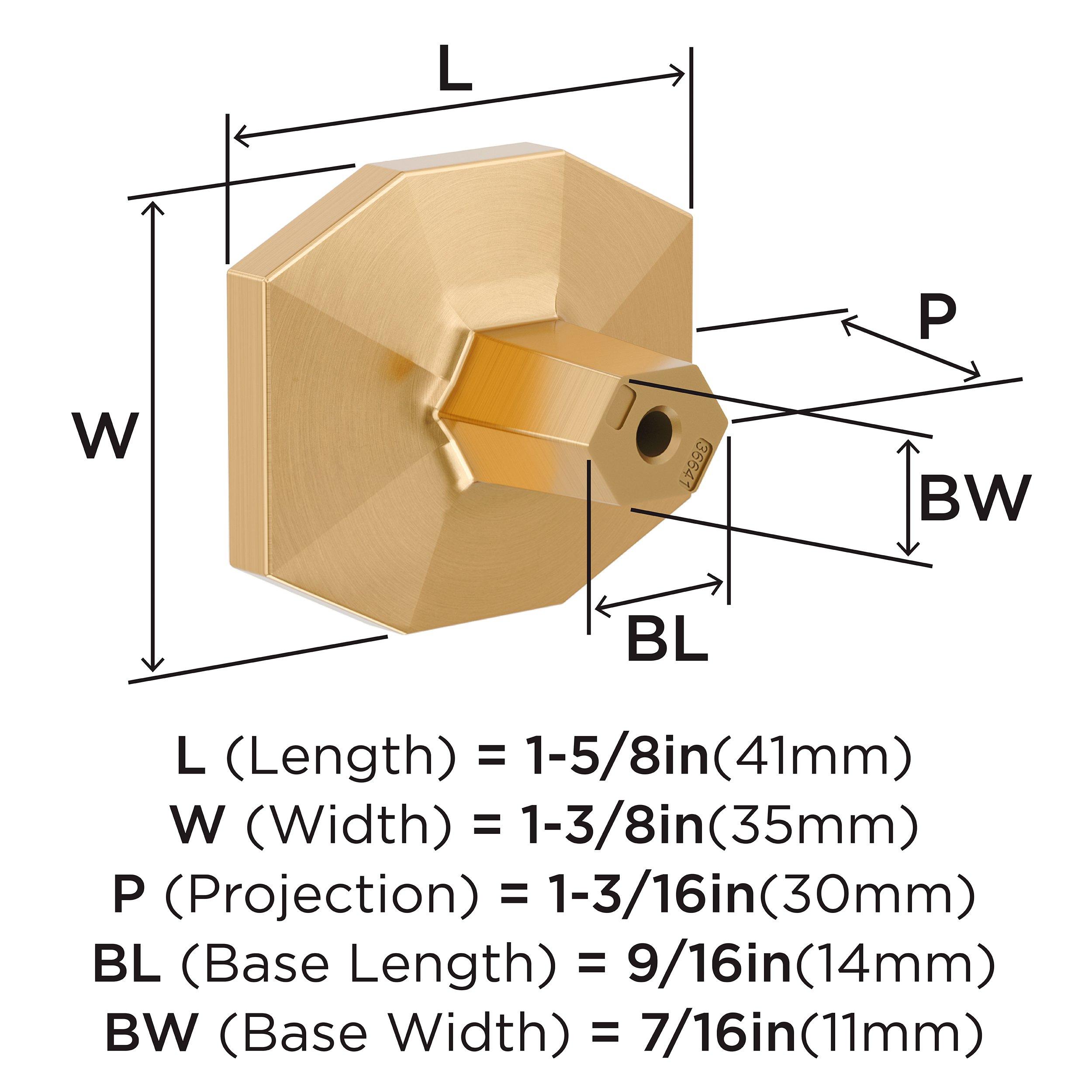 Amerock Champagne Bronze 1-5/8 in. Knob 