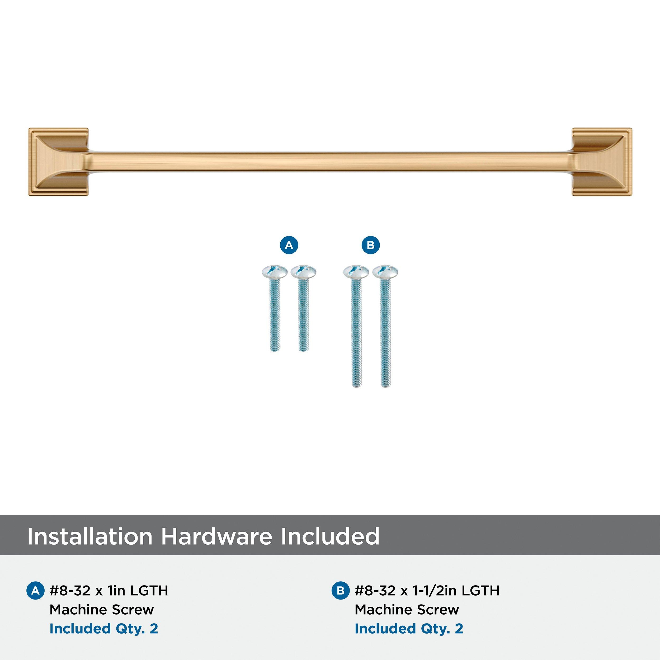 EXCEED 7-9/16 INCH  192MM  CENTER-TO-CENTER CHAMPAGNE BRONZE CABINET PULL CHBR 