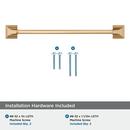 EXCEED 7-9/16 INCH  192MM  CENTER-TO-CENTER CHAMPAGNE BRONZE CABINET PULL CHBR 