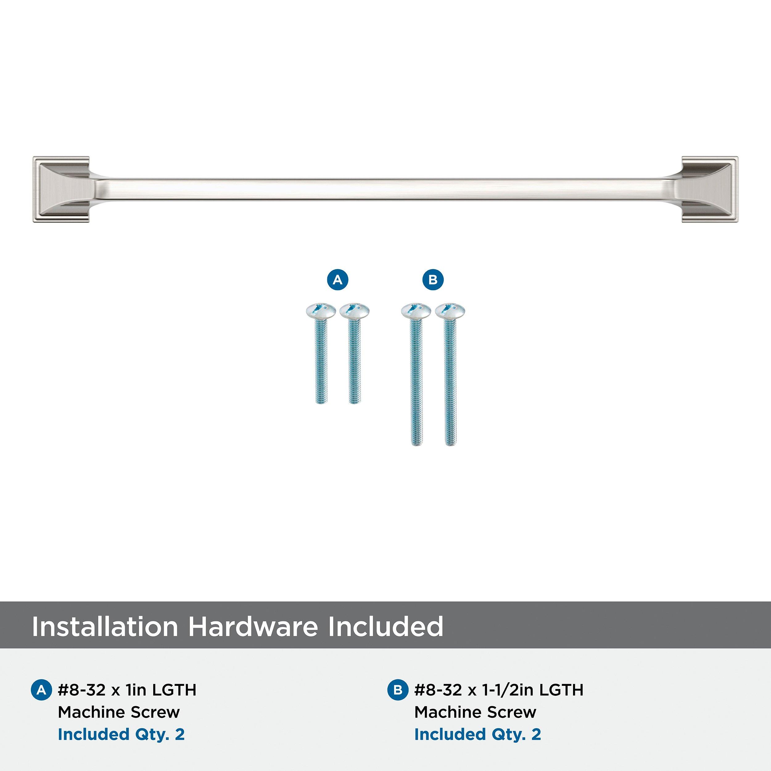 EXCEED 10-1/16 INCH  256MM  CENTER-TO-CENTER SATIN NICKEL CABINET PULL SN 