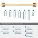 Amerock Champagne Bronze 12 in. Center-to-Center Appliance Pull 