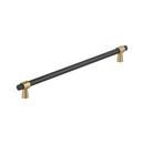 MERGENCE 18 INCH  457MM  CENTER-TO-CENTER MATTE BLACK/CHAMPAGNE BRONZE APPLIANCE PULL MABL/CHBR 