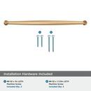 RENOWN 12-5/8 INCH  320MM  CENTER-TO-CENTER CHAMPAGNE BRONZE CABINET PULL CHBR 