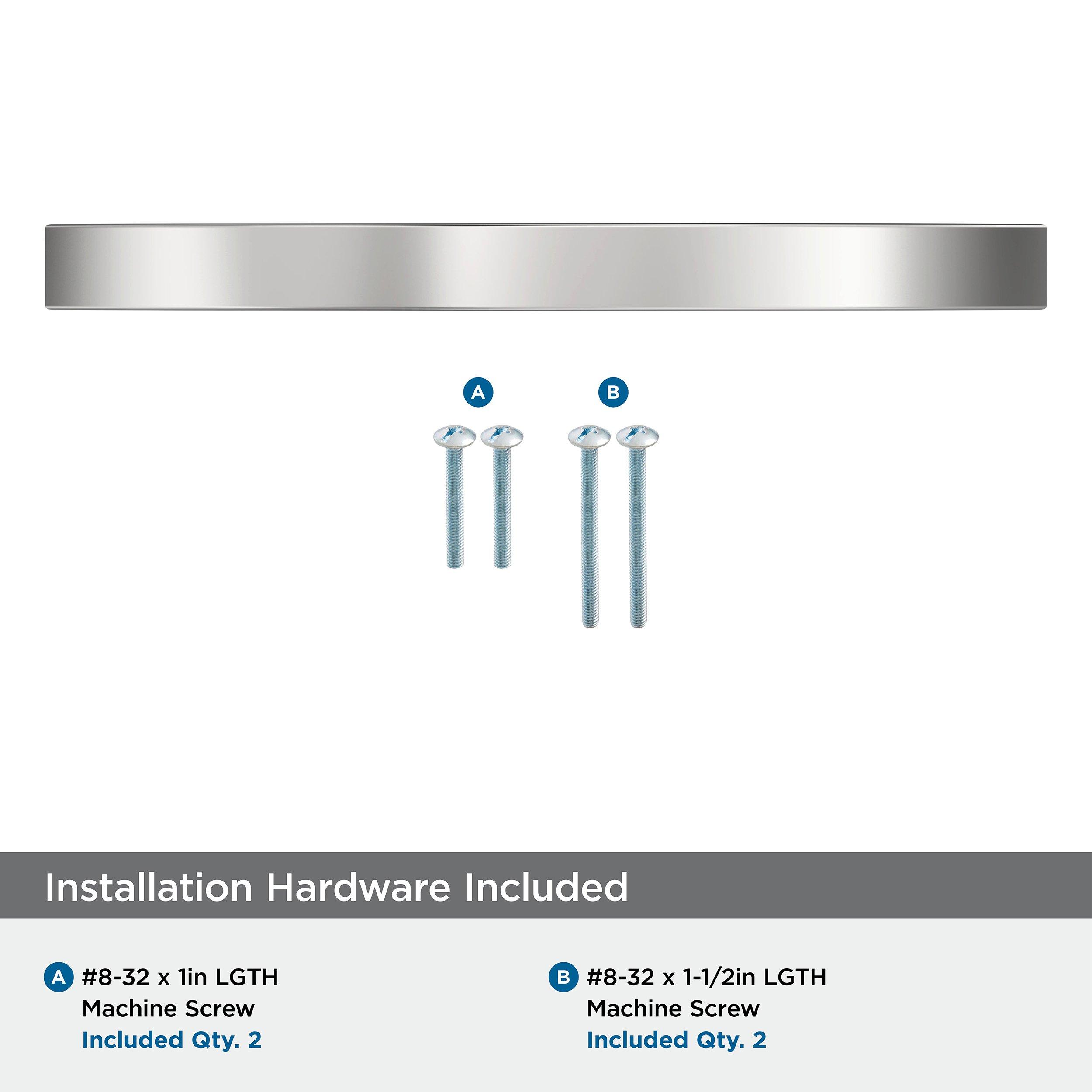 PARABOLIC 6-5/16 INCH  160MM  CENTER-TO-CENTER POLISHED CHROME CABINET PULL CP 