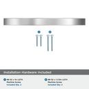 PARABOLIC 6-5/16 INCH  160MM  CENTER-TO-CENTER POLISHED CHROME CABINET PULL CP 