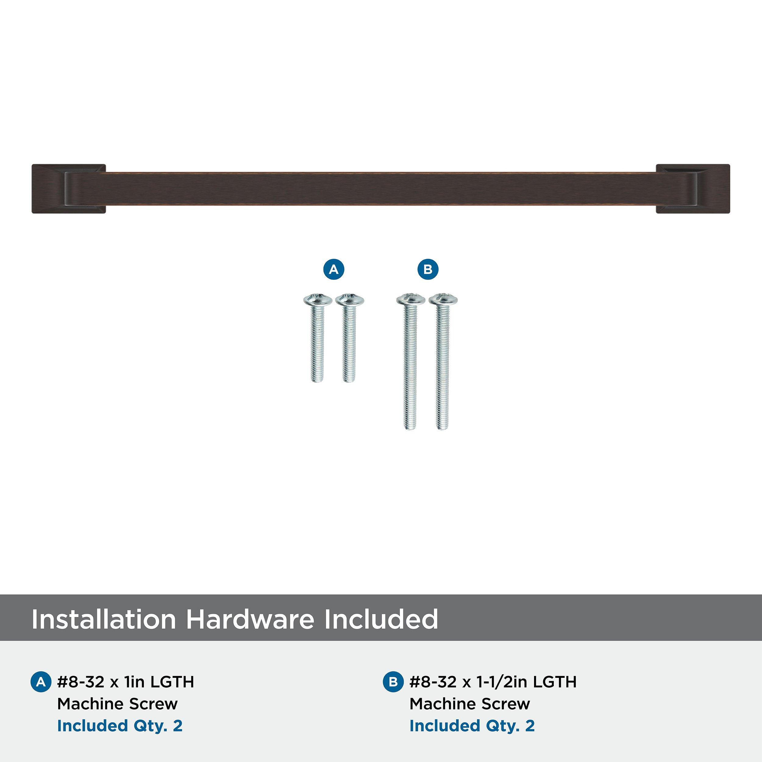 WESTERLY 7-9/16 INCH  192MM  CENTER-TO-CENTER OIL-RUBBED BRONZE CABINET PULL ORBR 
