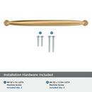 Amerock Champagne Bronze 8-13/16 in. Center-to-Center Pull 