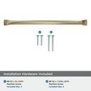 REVITALIZE 10-1/16 INCH  256MM  CENTER-TO-CENTER GOLDEN CHAMPAGNE CABINET PULL GOCH 