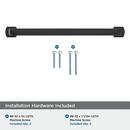 SURPASS 7-9/16 INCH  192MM  CENTER-TO-CENTER MATTE BLACK CABINET PULL MABL 