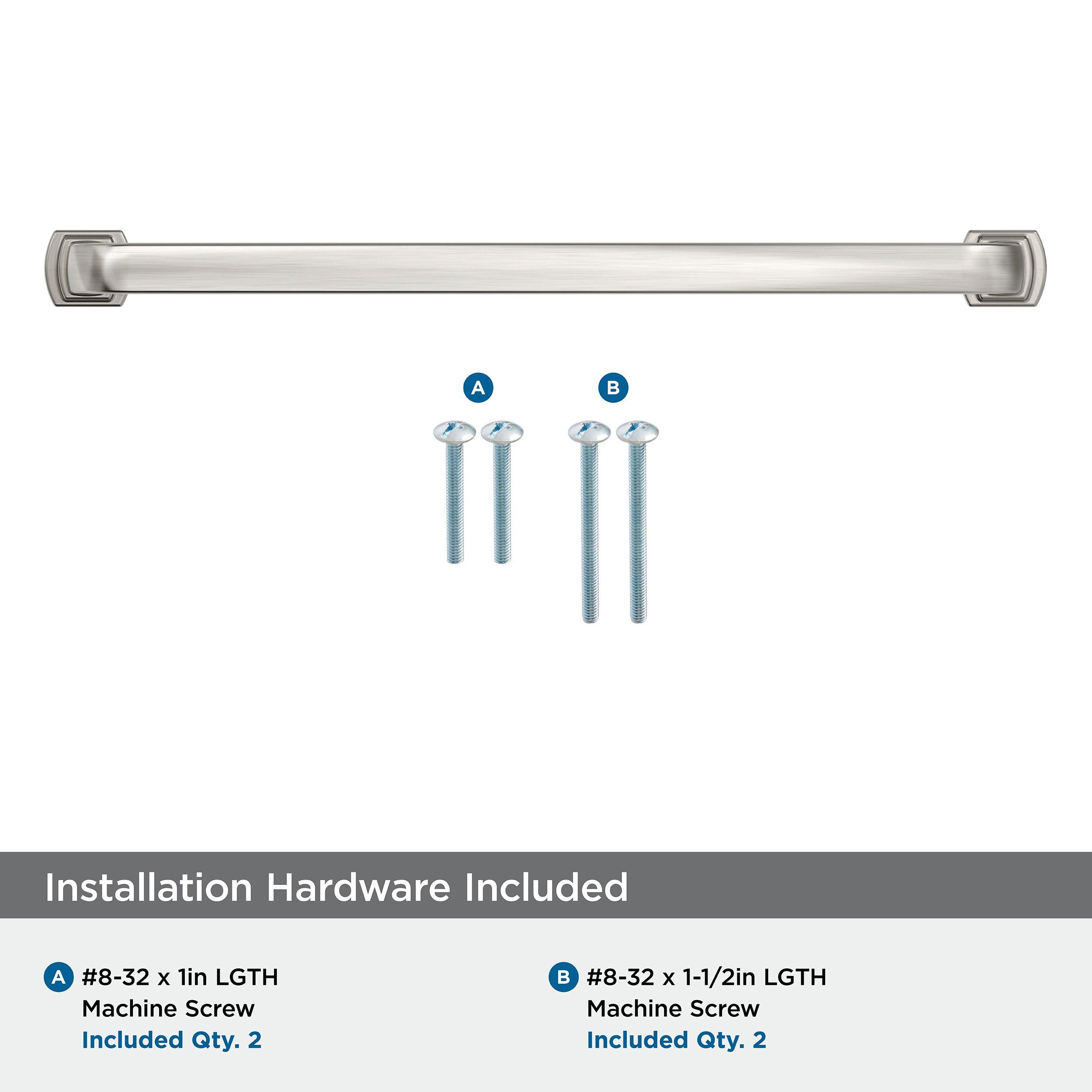 Amerock Satin Nickel 8-13/16 in. Center-to-Center Pull 