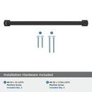 SURPASS 10-1/16 INCH  256MM  CENTER-TO-CENTER MATTE BLACK CABINET PULL MABL 