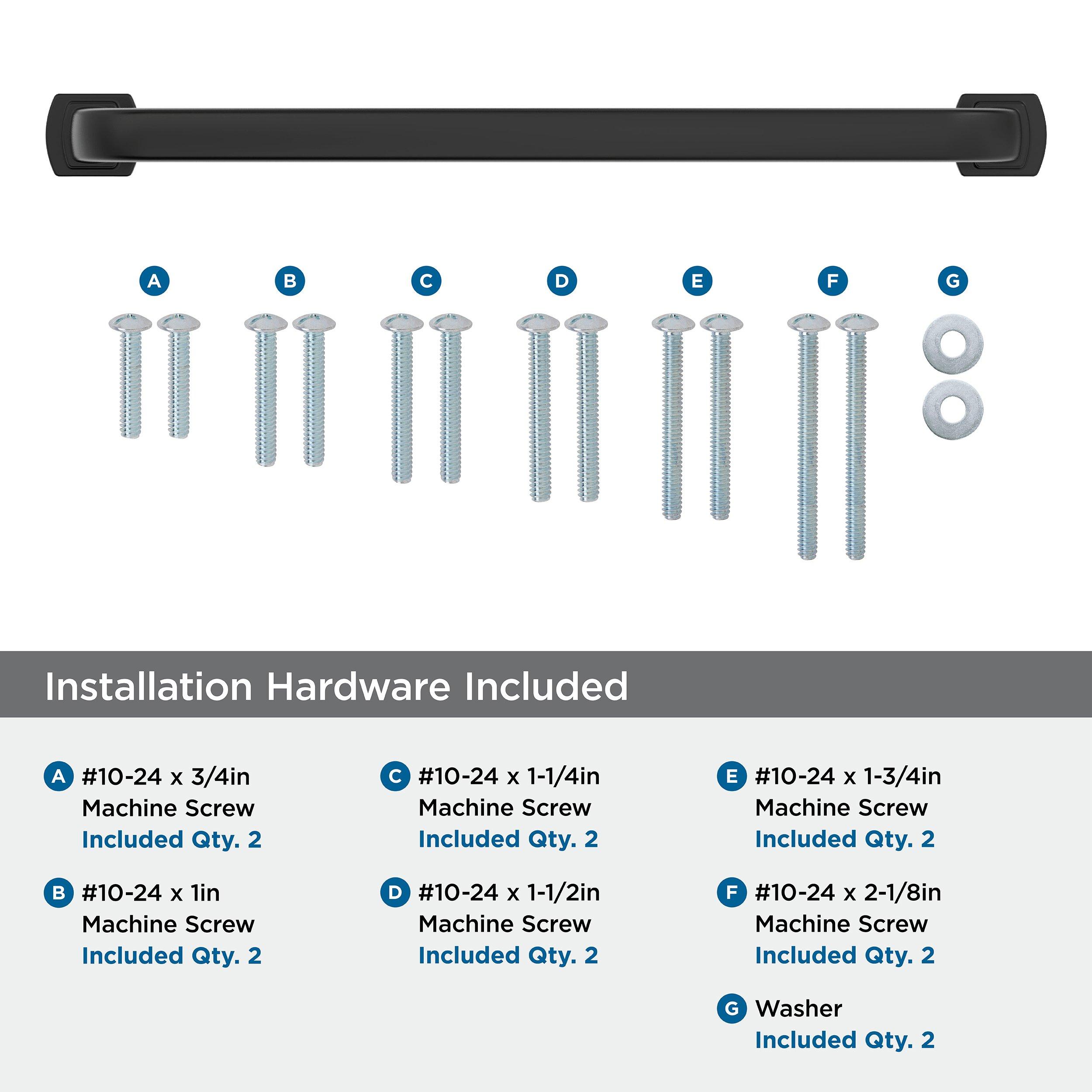 SURPASS 12 INCH  305MM  CENTER-TO-CENTER MATTE BLACK APPLIANCE PULL MABL 