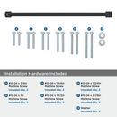 Amerock Matte Black 18 in. Center-to-Center Appliance Pull 
