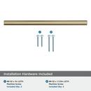 VERSA 7-9/16 INCH  192MM  CENTER-TO-CENTER GOLDEN CHAMPAGNE CABINET PULL GOCH 