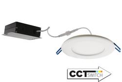 12W LED 4 in. Panel Light, 700 Lumens, 5CCT Adjustable