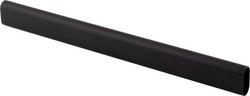 19/32 x 1-3/16 in. x 8 ft. Oval Steel Closet Rod in Matte Black