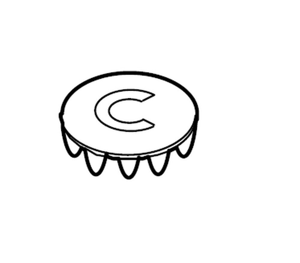 Pfister Polished Chrome 1/2 in. Brass Button 