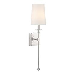1-Light Wall Sconce in Polished Nickel