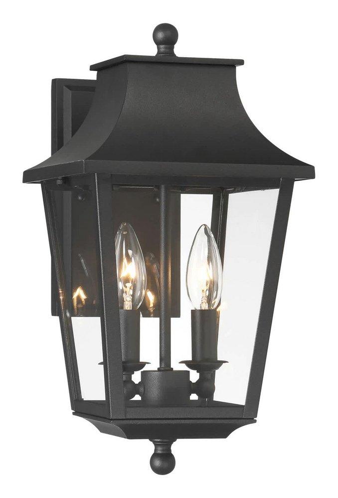 2-Light Outdoor Wall Sconce in Sand Coal 