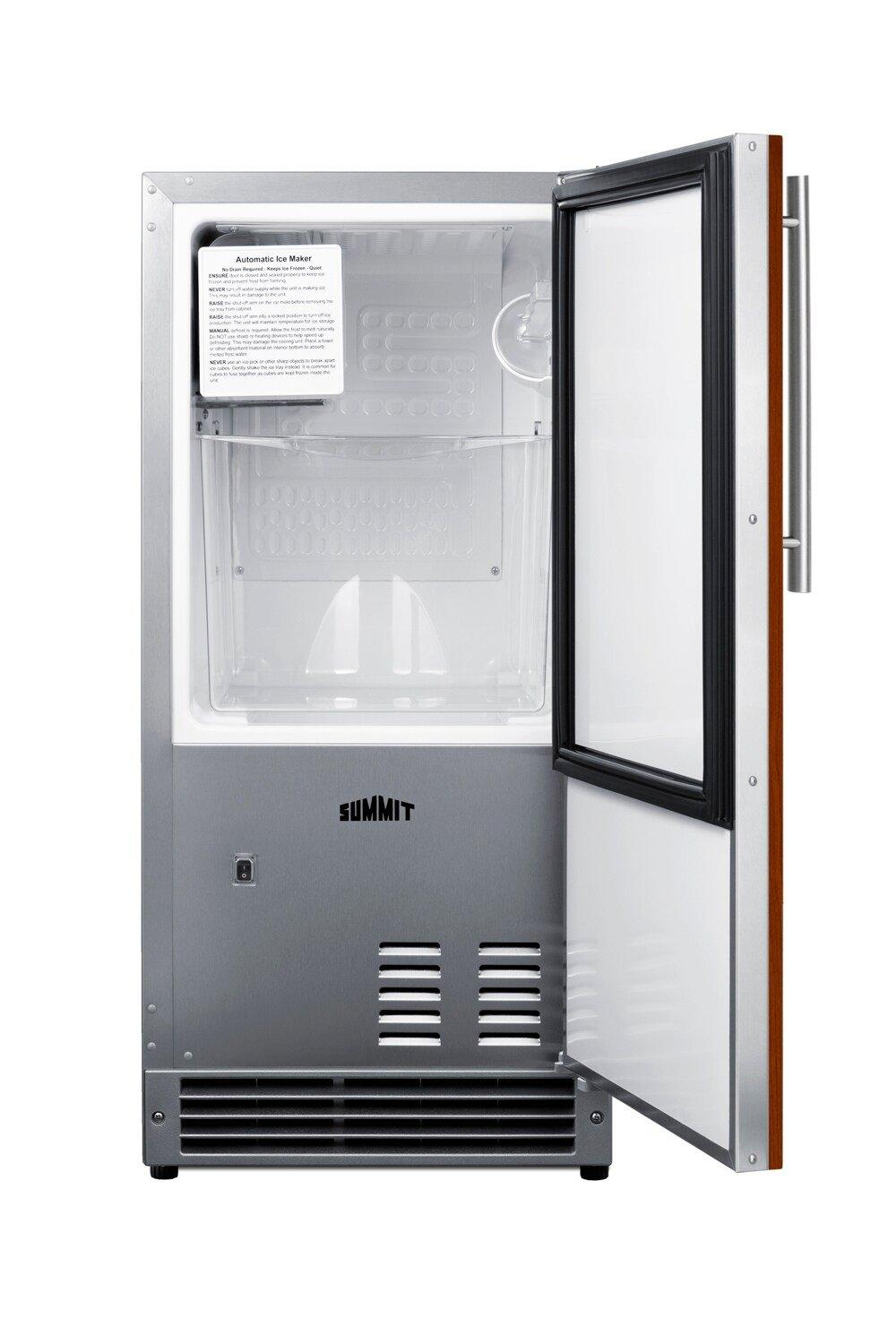 15 in. 25 lb Undercounter Icemaker - Panel Ready 