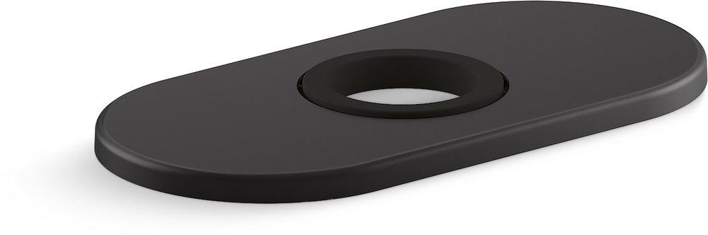 4 in. Escutcheon Plate for Insight&trade; and Kinesis&reg; Faucet in Matte Black 