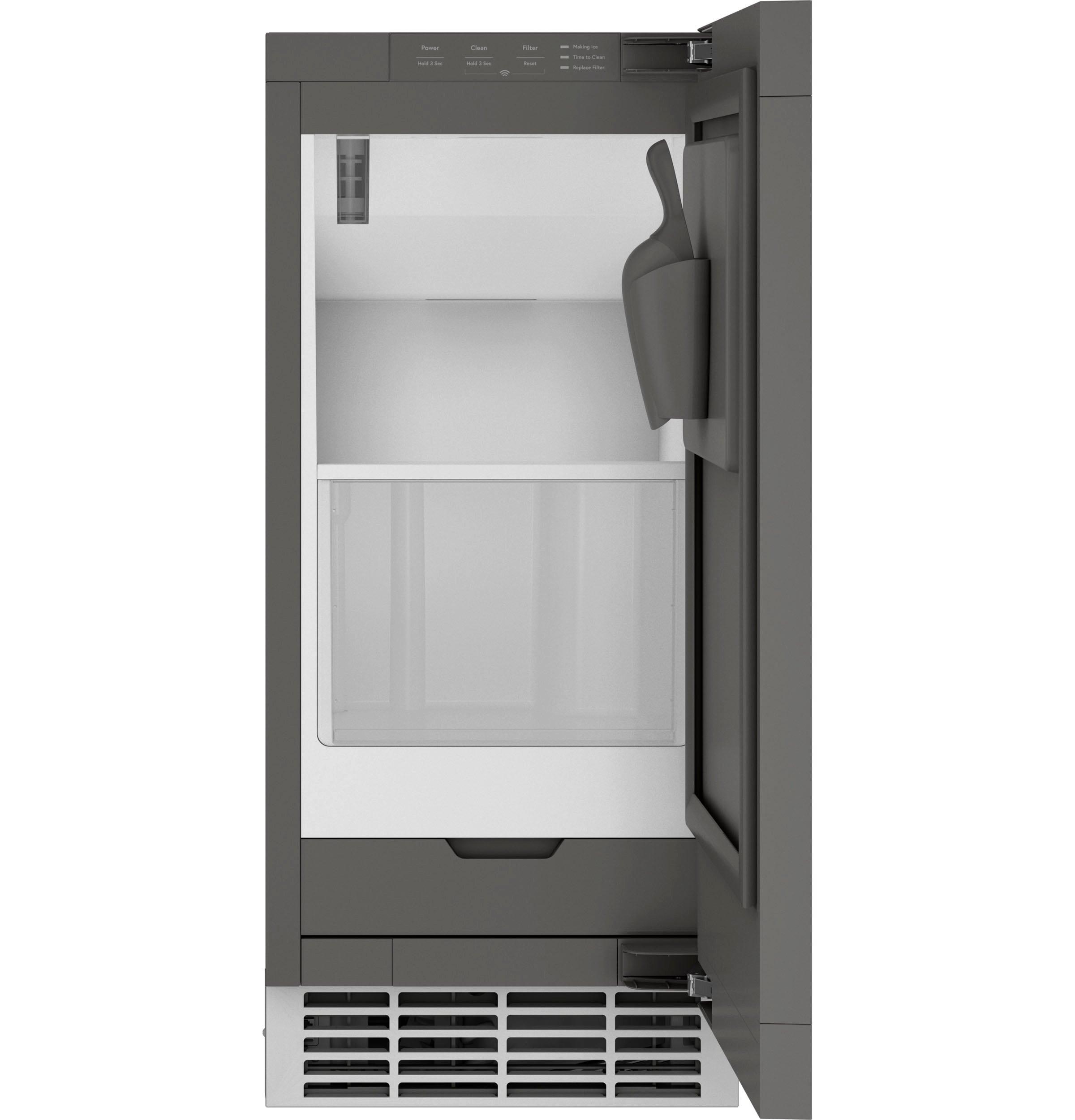 15 in. 26 lb Built In Smart Ice Maker -Panel Ready 