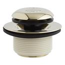 Alcove Tub Pop-Up Drain & Overflow Cover in Polished Brass 
