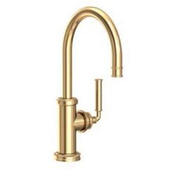 Single Handle Bar Faucet in Polished Brass Uncoated - Living