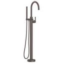 Single Handle Floor Mount Tub Filler with Handshower in Oil Rubbed Bronze (Trim Only)