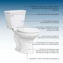 1.28 gpf Standard Height Round Two Piece Complete Toilet in White with 12 in. Rough-In 