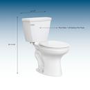 1.28 gpf Standard Height Round Two Piece Complete Toilet in White with 12 in. Rough-In 