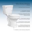 1.28 gpf Standard Height Round Two Piece Complete Toilet in White with 12 in. Rough-In 
