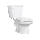 1.28 gpf Elongated Two Piece Complete Toilet in White (Seat, Wax Ring & Closet Bolts Included) 