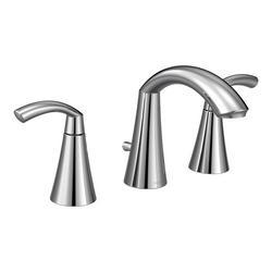 Two Handle Widespread Bathroom Sink Faucet in Chrome (Valve Included)