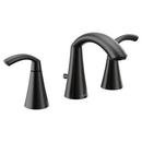 Moen Matte Black Two Handle Widespread Bathroom Sink Faucet (Valve Included)