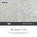 Moen Spot Resist&trade; Brushed Nickel Two Handle Widespread Bathroom Sink Faucet (Valve Included) 