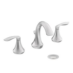 Two Handle Widespread Bathroom Sink Faucet in Chrome (Valve Included)